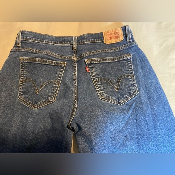 LEVIS 550 CLASSIC RELAXED BOOTCUT STRETCH DENIM Jeans WOMENS 14M MID RISE GUC - Picture 8 of 9